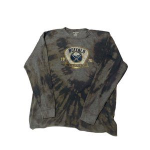 Vintage Acid Wash Buffalo Sabres 1970 long sleeve t-shirt, Adult Mens XXL, NHL